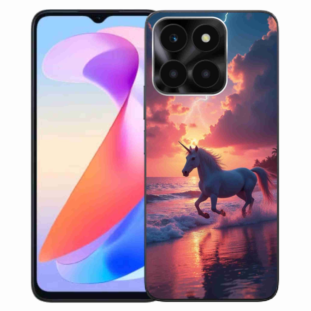 Gelový kryt mmCase na Honor X6a - jednorožec na pláži