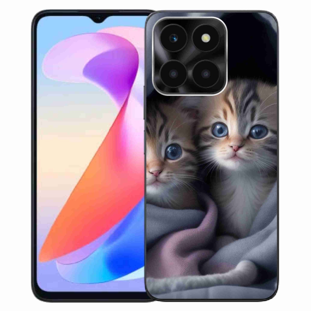 Gelový kryt mmCase na Honor X6a - kočičí duo 2