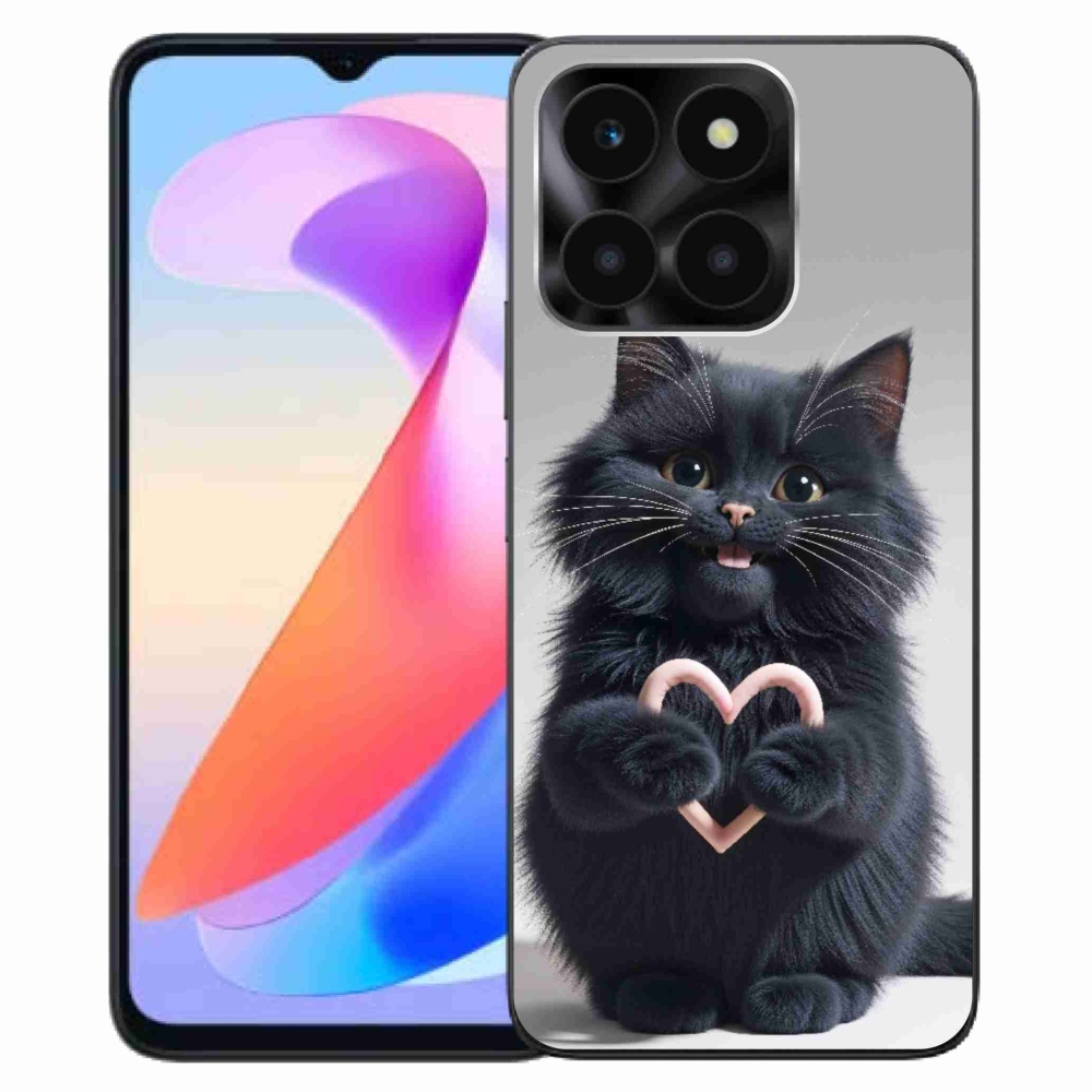 Gelový kryt mmCase na Honor X6a - kočičí láska 3