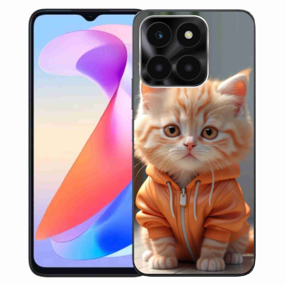 Gelový kryt mmCase na Honor X6a - kotě v mikině