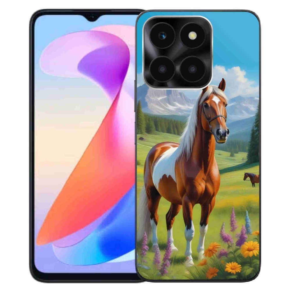 Gelový kryt mmCase na Honor X6a - kůň na louce