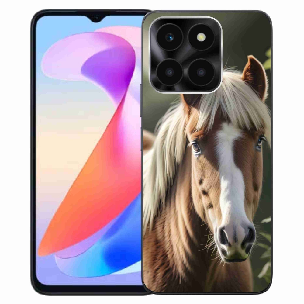Gelový kryt mmCase na Honor X6a - kůň se světlou hřívou