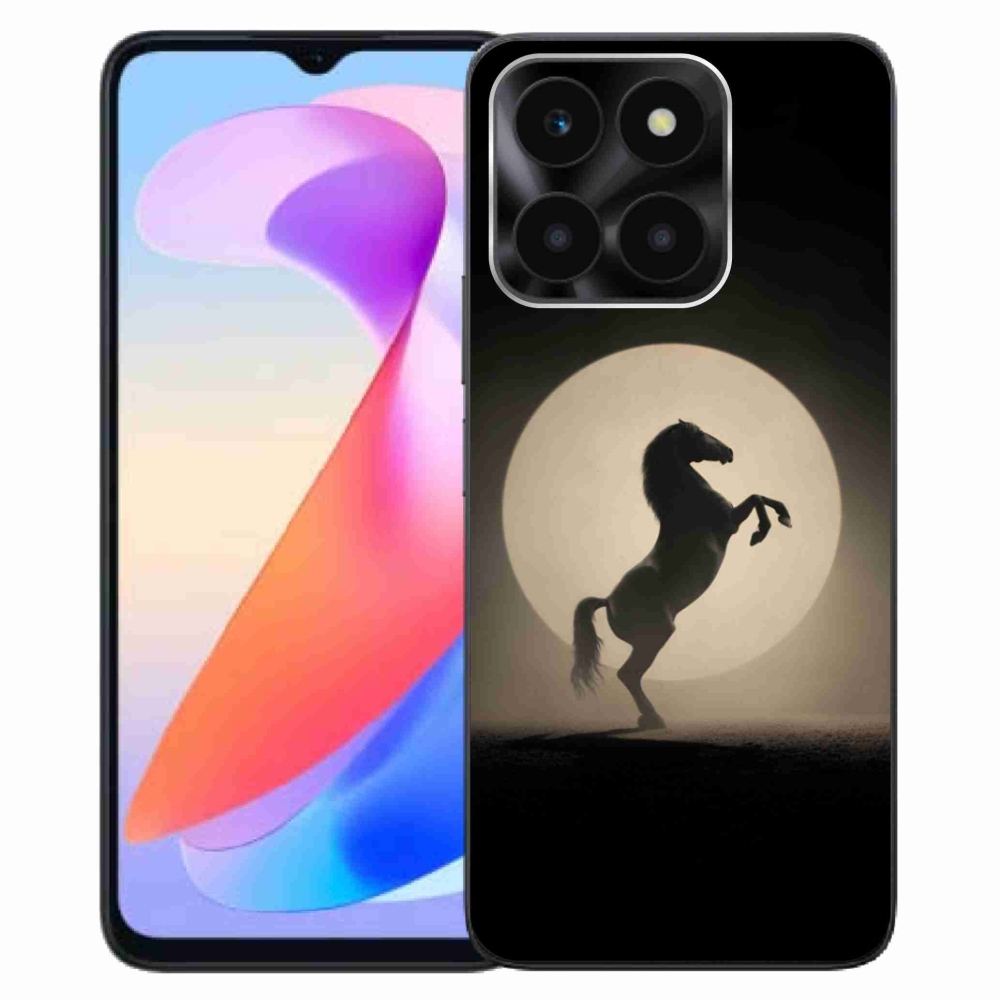 Gelový kryt mmCase na Honor X6a - kůň v siluetě