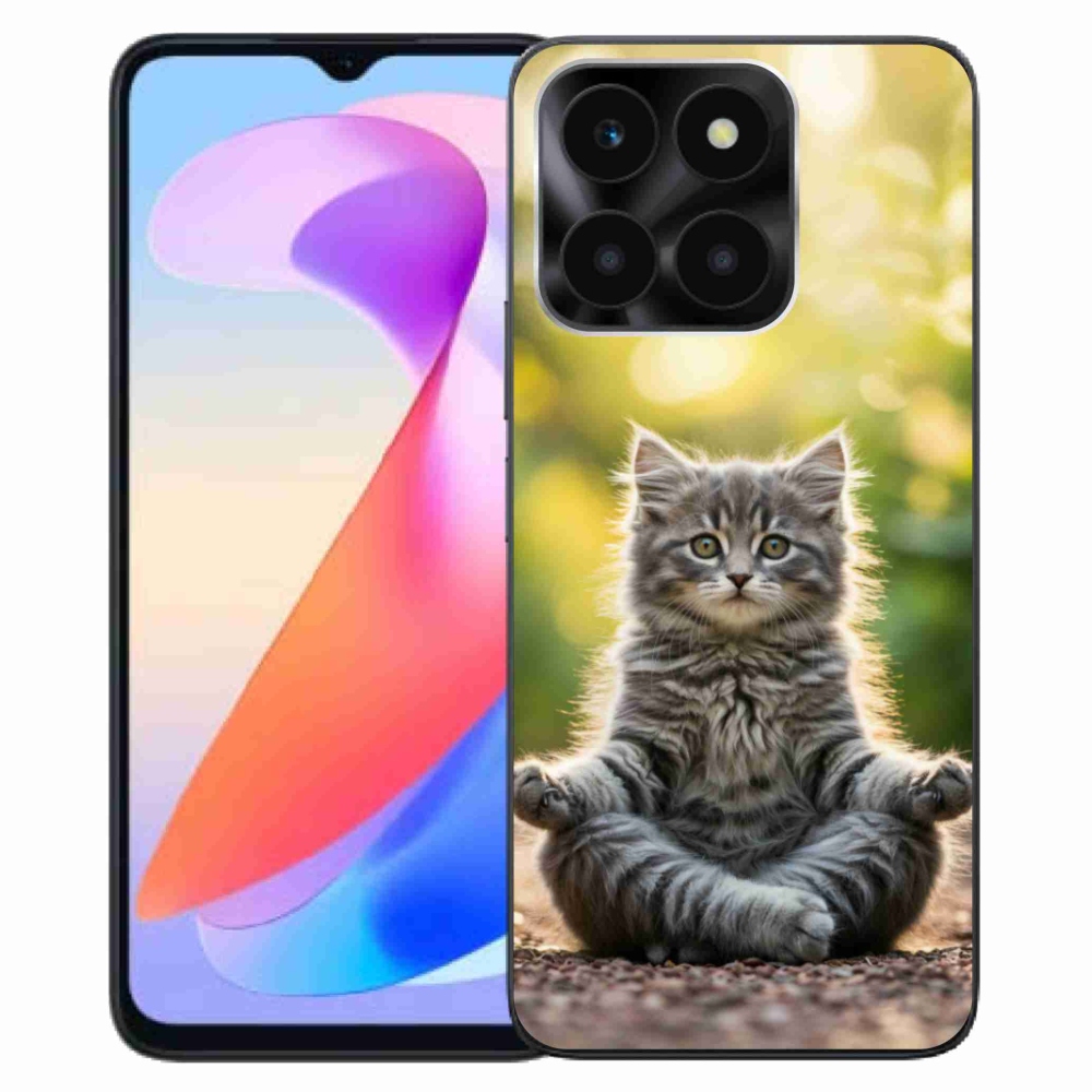 Gelový kryt mmCase na Honor X6a - meditující kotě
