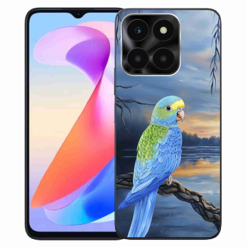 Gelový kryt mmCase na Honor X6a - modrý papoušek