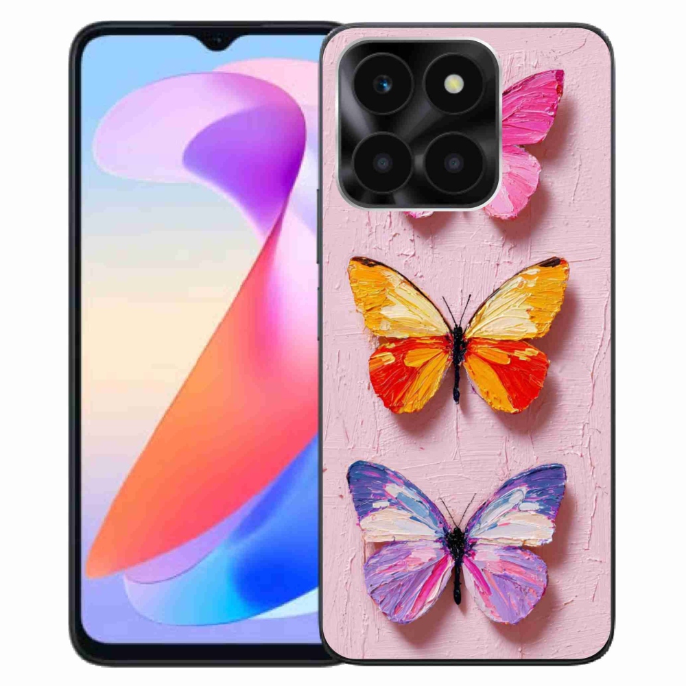 Gelový kryt mmCase na Honor X6a - motýlí trojice