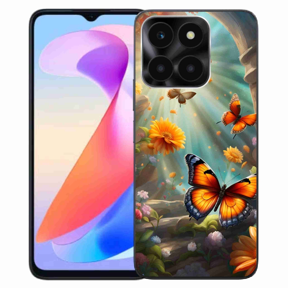 Gelový kryt mmCase na Honor X6a - motýlí zahrada 2