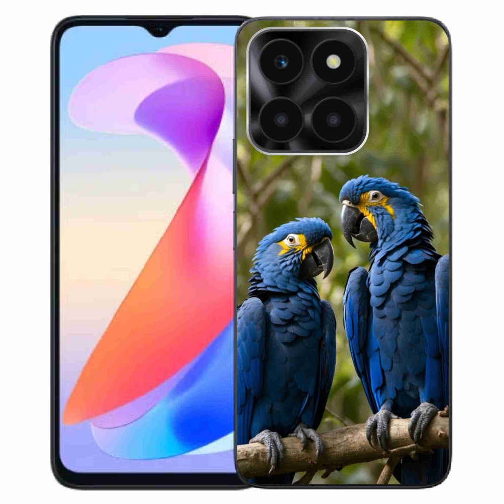 Gelový kryt mmCase na Honor X6a - papouščí duo