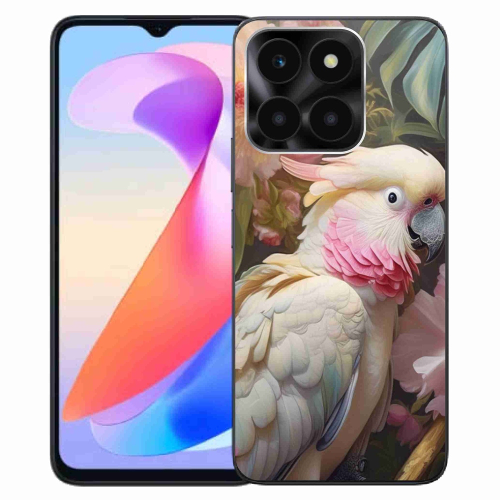 Gelový kryt mmCase na Honor X6a - papoušek kakadu růžový 2