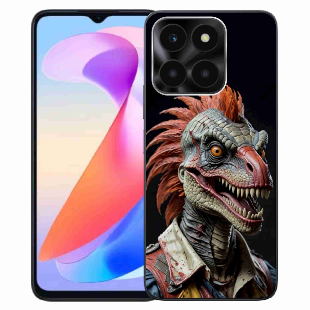 Gelový kryt mmCase na Honor X6a - punk dinosaurus