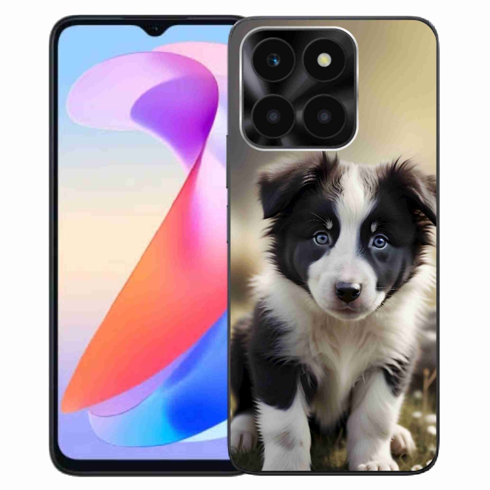 Gelový kryt mmCase na Honor X6a - roztomilá border kolie