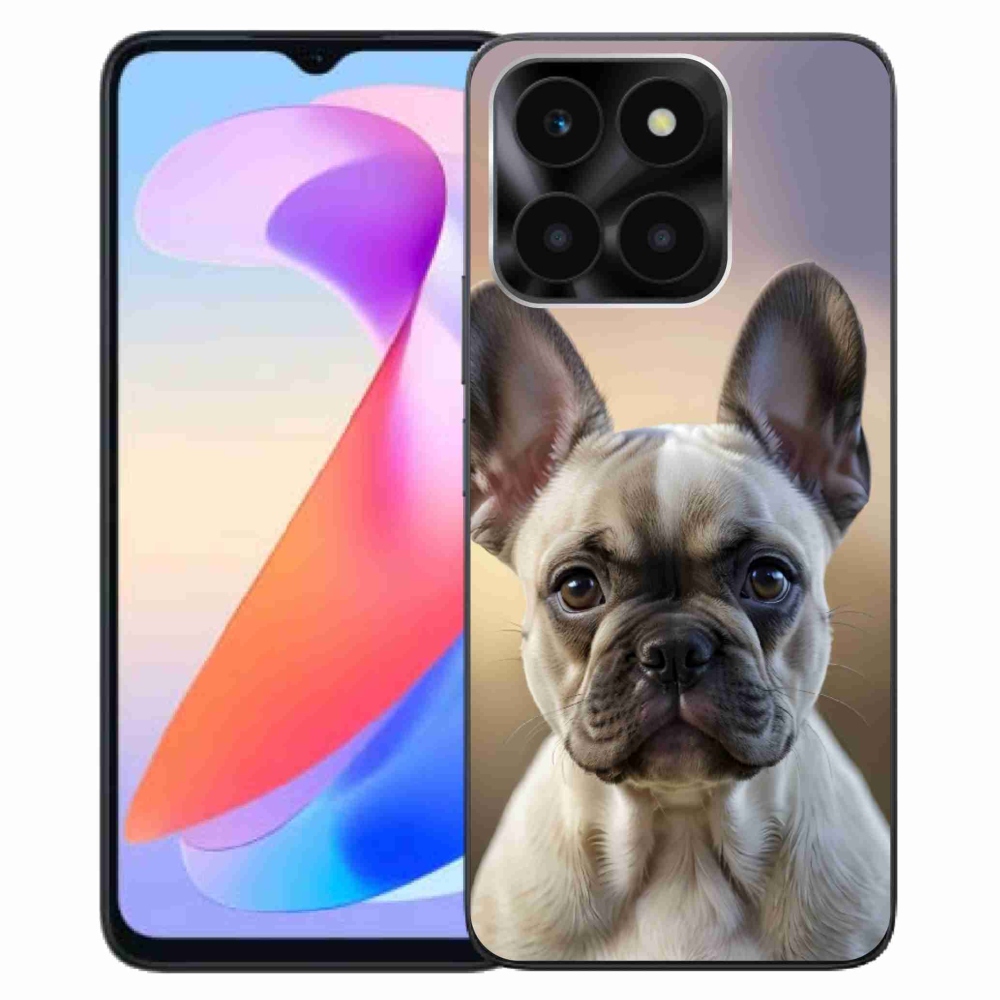 Gelový kryt mmCase na Honor X6a - roztomilý francouzský buldoček