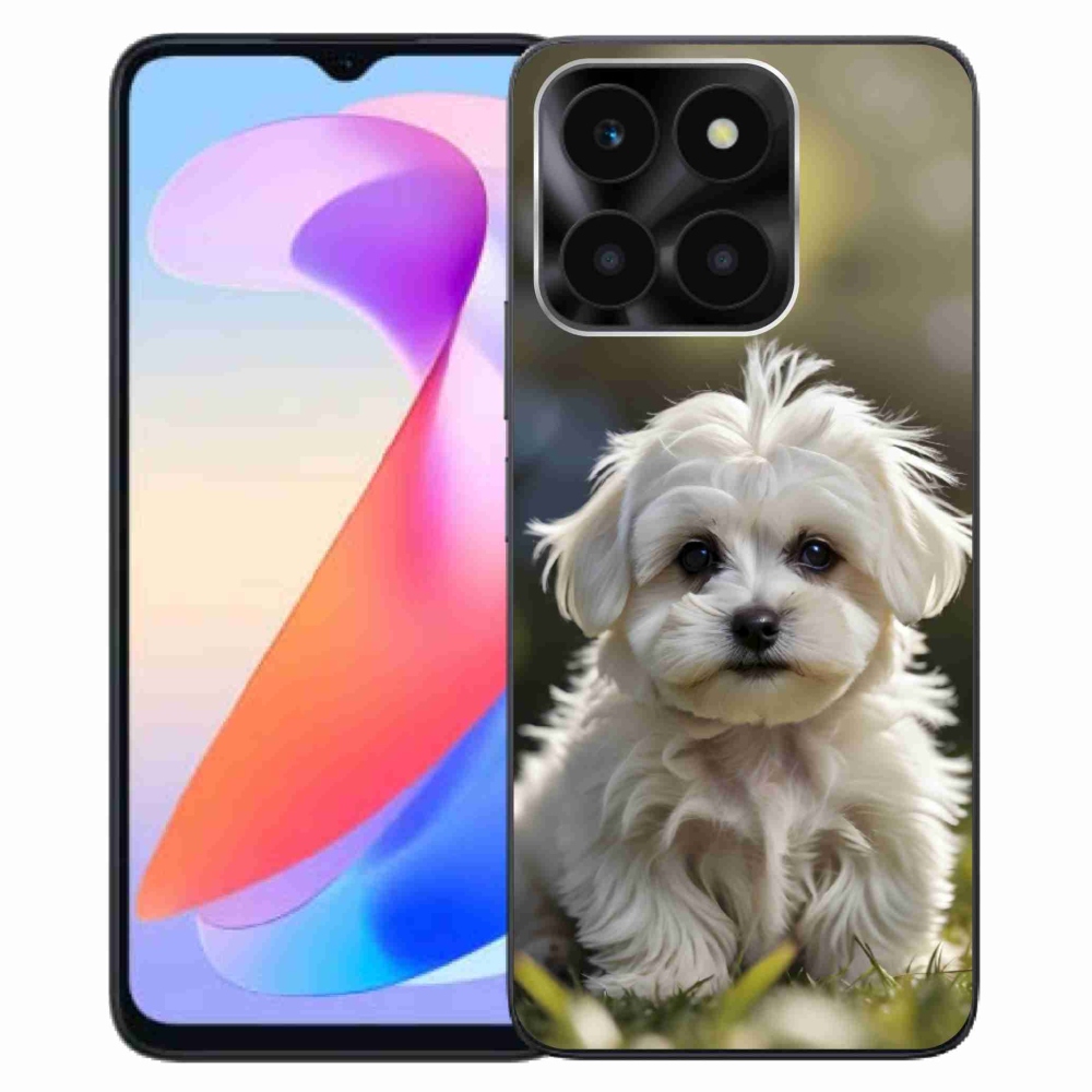 Gelový kryt mmCase na Honor X6a - roztomilý maltézský psík