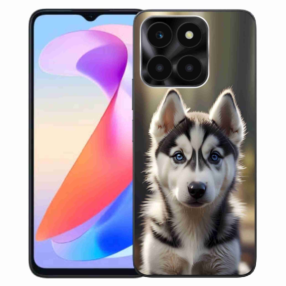 Gelový kryt mmCase na Honor X6a - roztomilý sibiřský husky