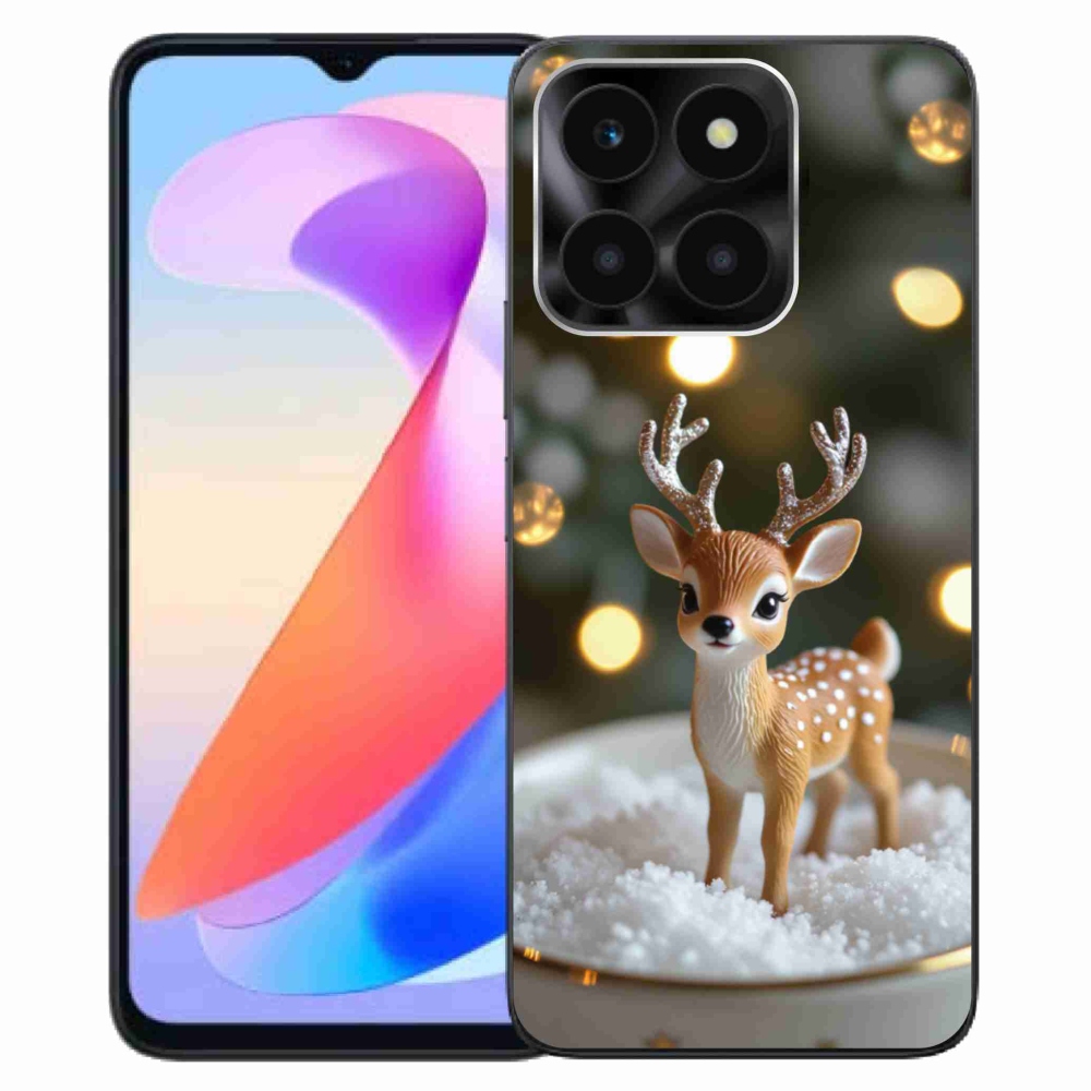 Gelový kryt mmCase na Honor X6a - roztomilý vánoční jelen