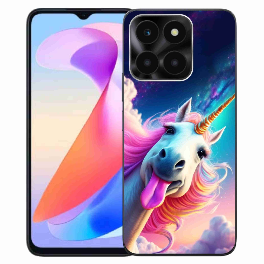 Gelový kryt mmCase na Honor X6a - šílený jednorožec