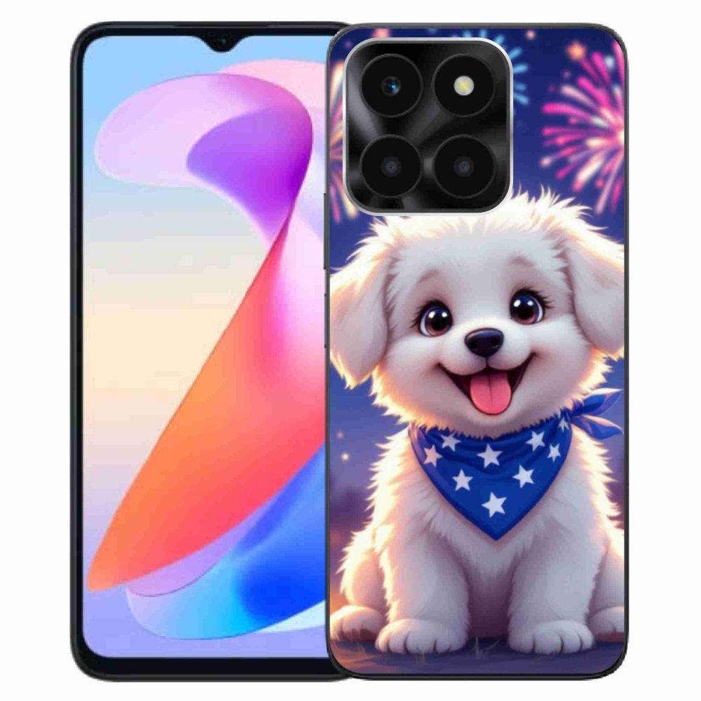 Gelový kryt mmCase na Honor X6a - slavnostní štěně