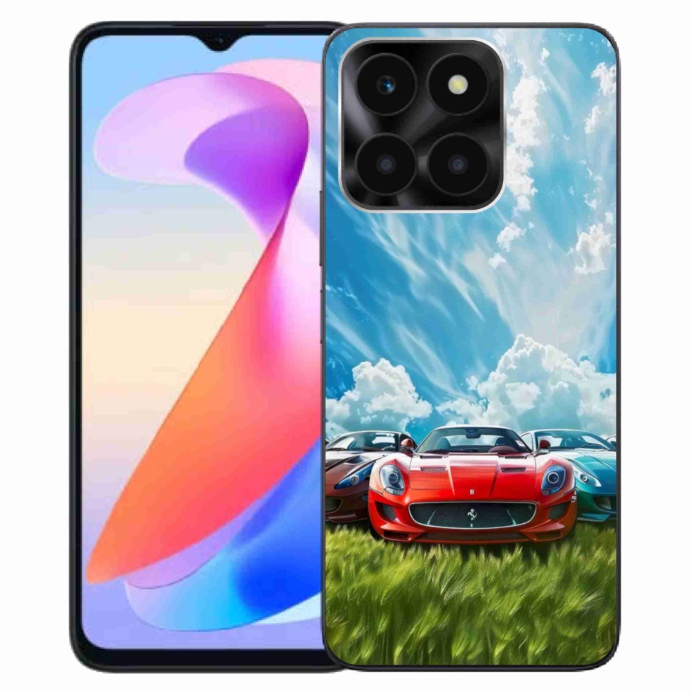 Gelový kryt mmCase na Honor X6a - sportovní vozy