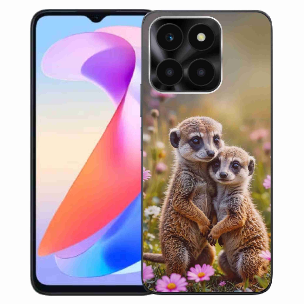 Gelový kryt mmCase na Honor X6a - surikatí duo