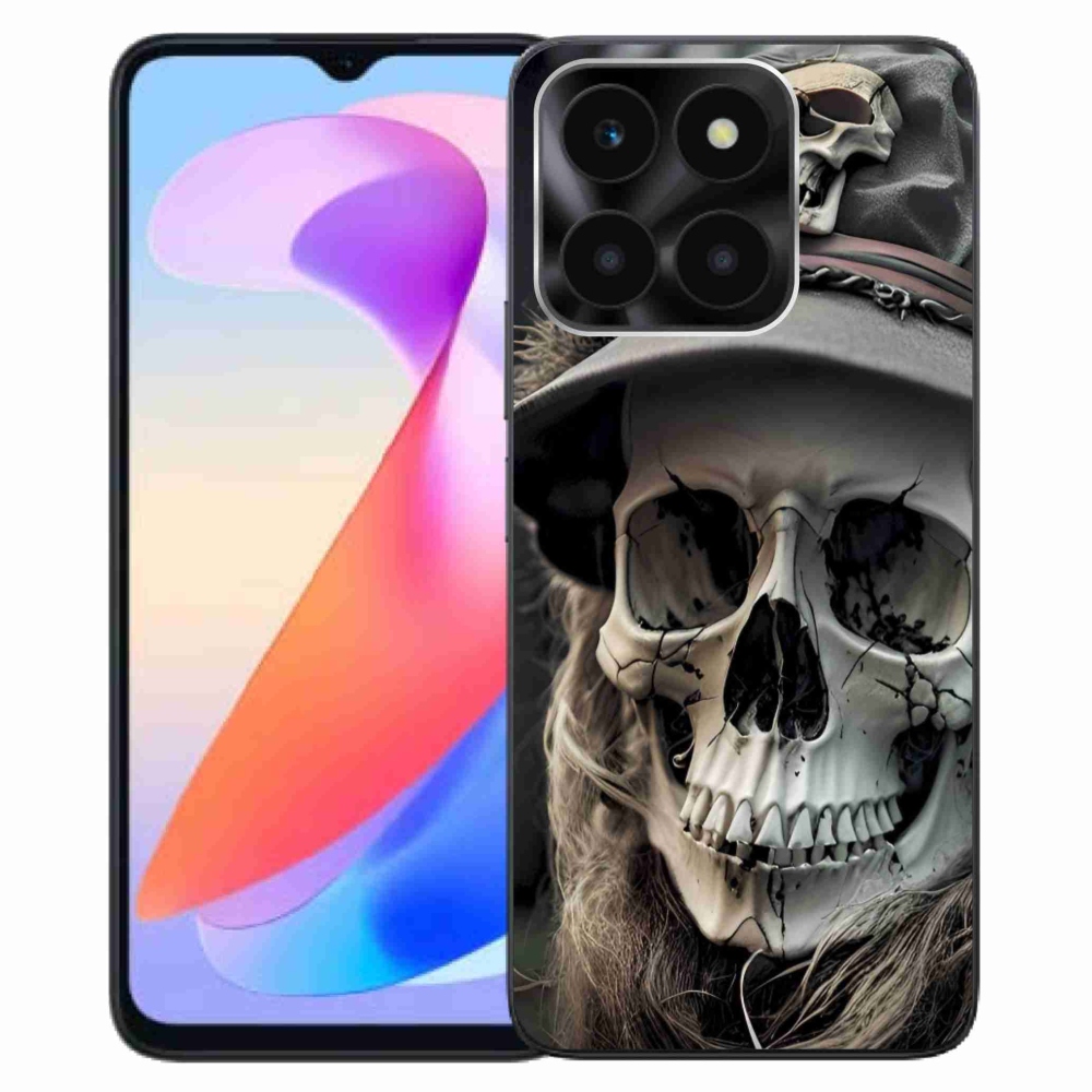 Gelový kryt mmCase na Honor X6a - temná lebka