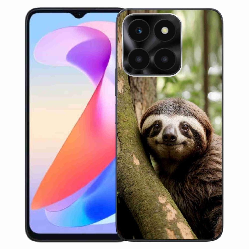 Gelový kryt mmCase na Honor X6a - usměvavý lenochod