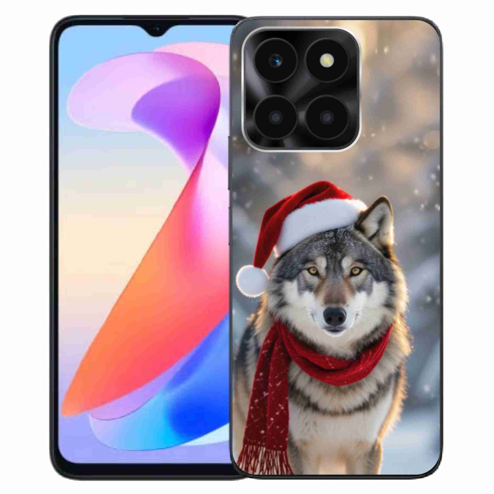 Gelový kryt mmCase na Honor X6a - vánoční vlk