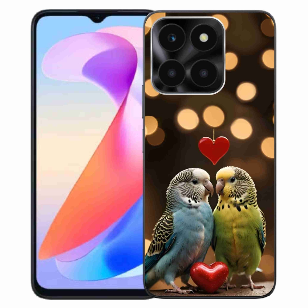 Gelový kryt mmCase na Honor X6a - zamilovaní papoušci
