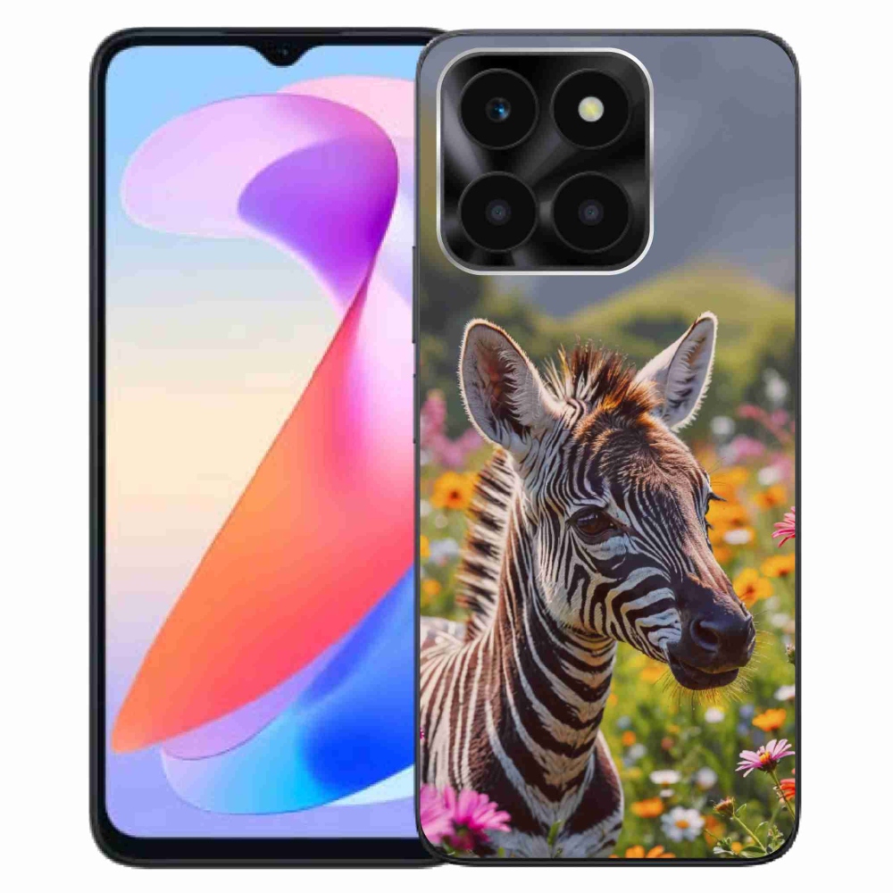 Gelový kryt mmCase na Honor X6a - zebra na louce