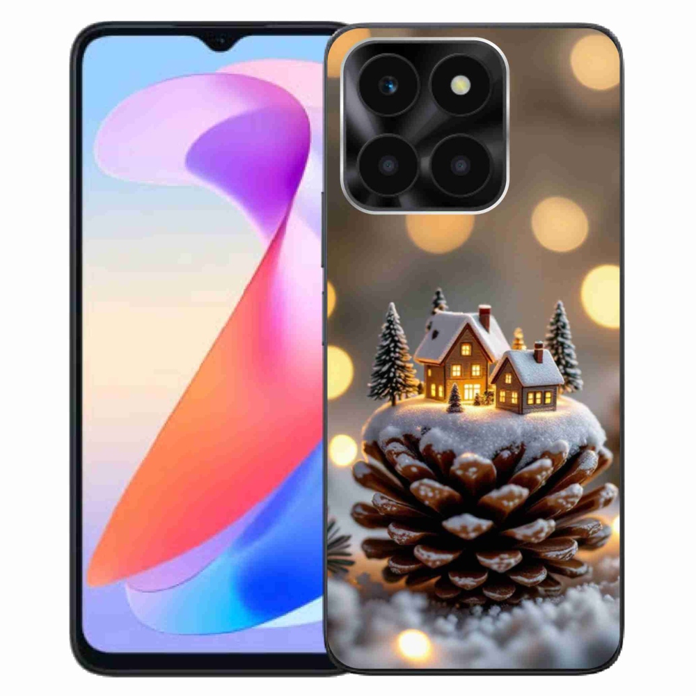 Gelový kryt mmCase na Honor X6a - zimní vesnička