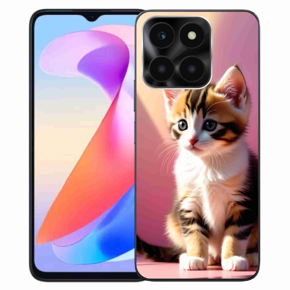 Gelový kryt mmCase na Honor X6a - zvědavé kotě 2