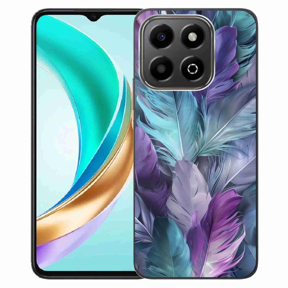 Gelový kryt mmCase na Honor X6b - barevné peří 2