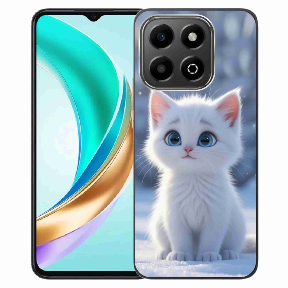 Gelový kryt mmCase na Honor X6b - bílé kotě 3