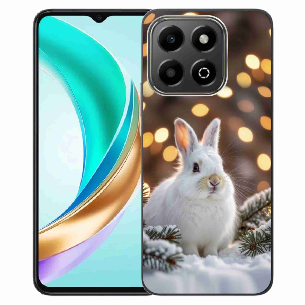 Gelový kryt mmCase na Honor X6b - bílý zajíc