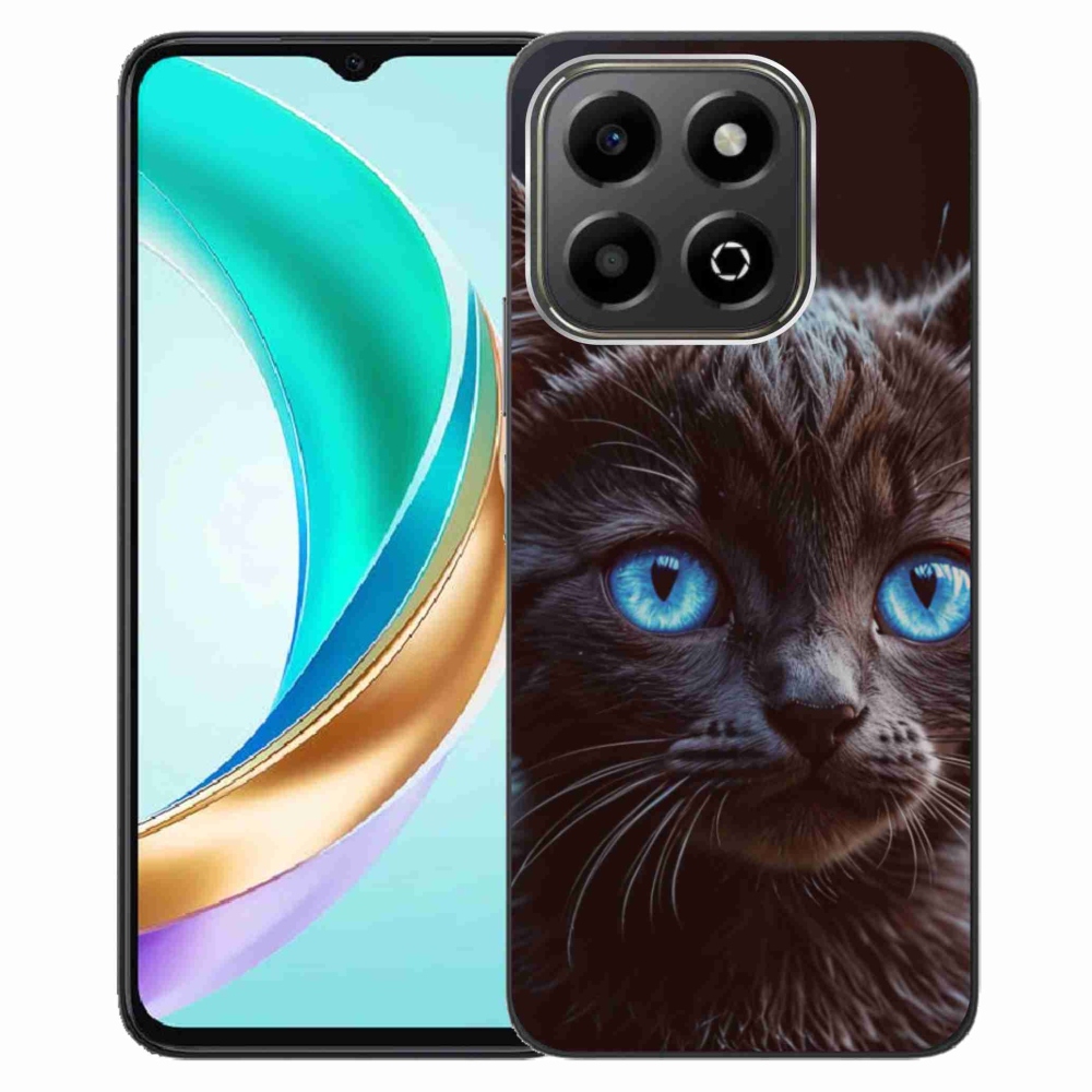 Gelový kryt mmCase na Honor X6b - černé kotě 2