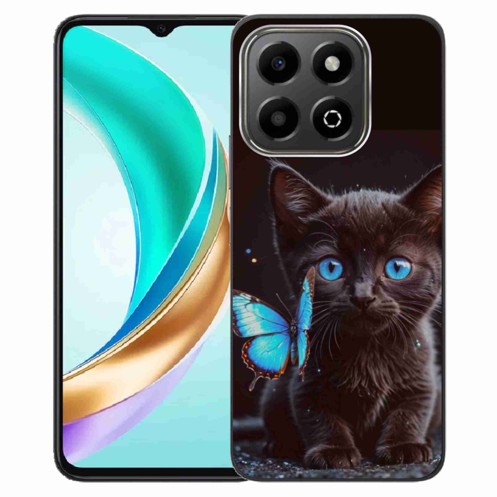 Gelový kryt mmCase na Honor X6b - černé kotě 3
