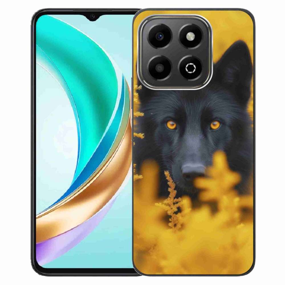 Gelový kryt mmCase na Honor X6b - černý vlk 2