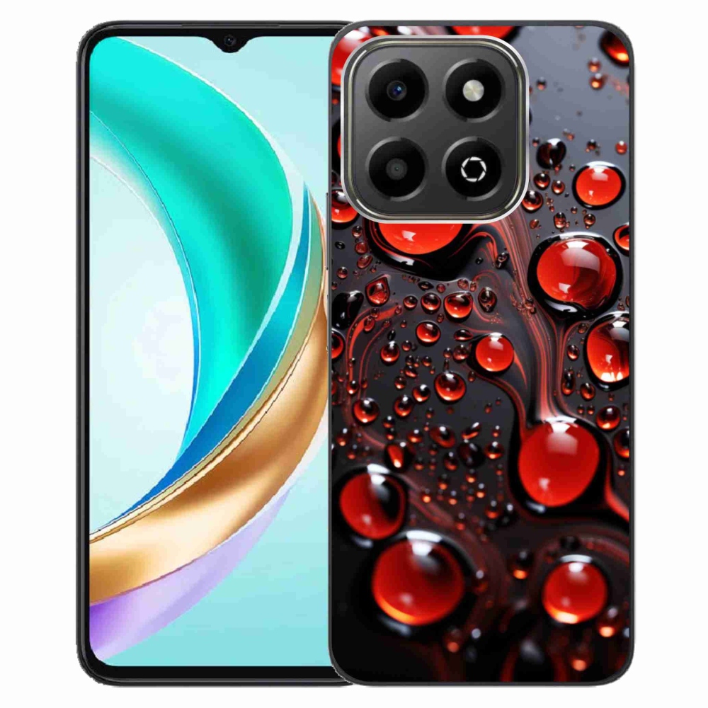Gelový kryt mmCase na Honor X6b - červené kapky 2