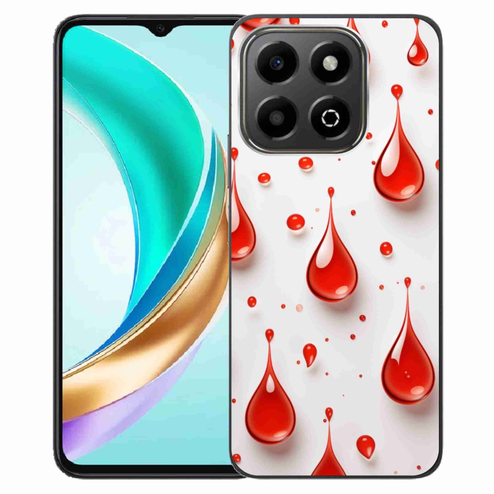 Gelový kryt mmCase na Honor X6b - červené kapky