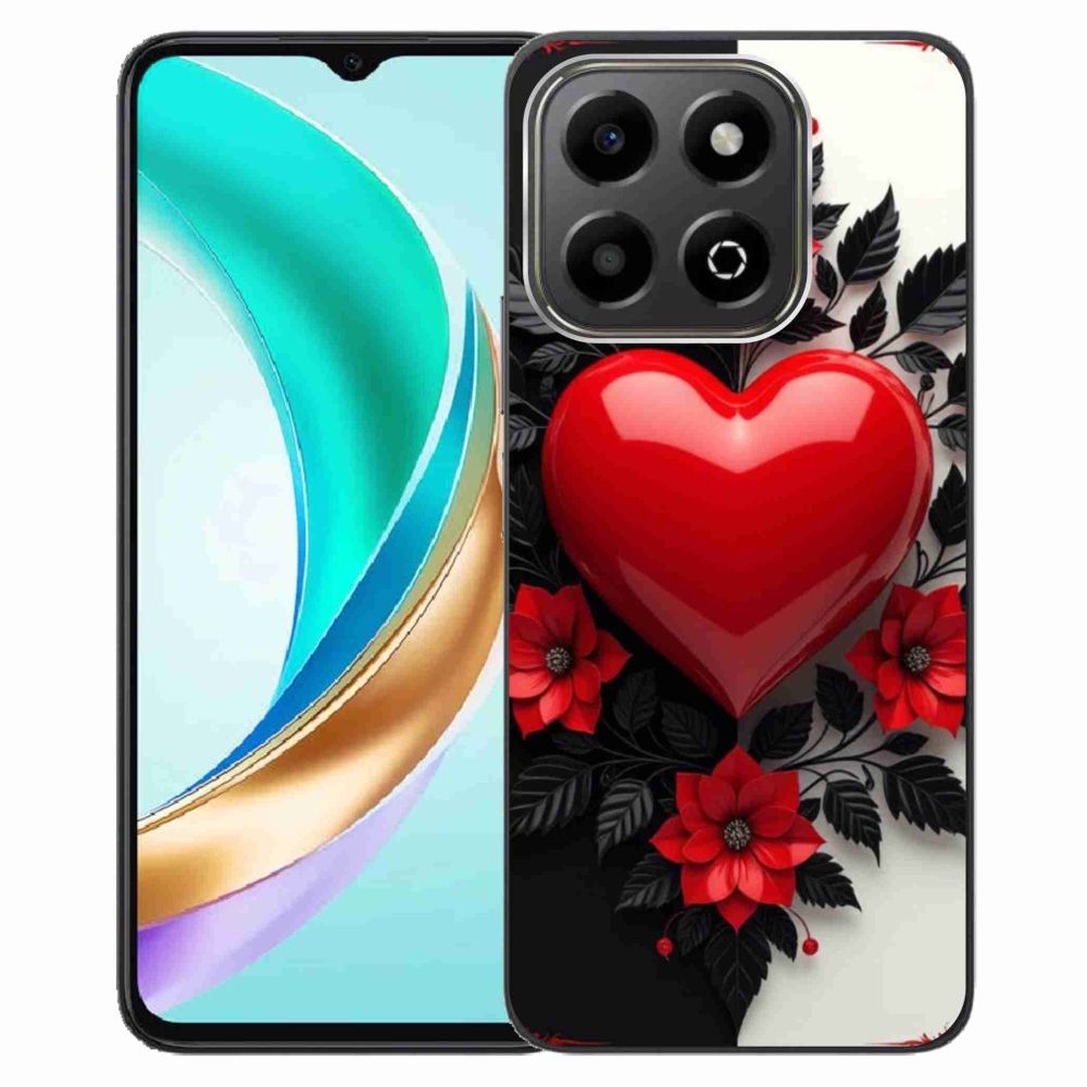 Gelový kryt mmCase na Honor X6b - červené srdce