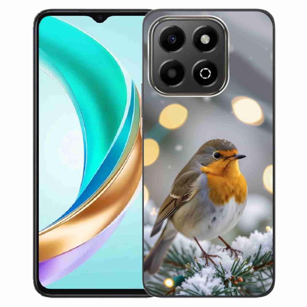 Gelový kryt mmCase na Honor X6b - červenka v zimě