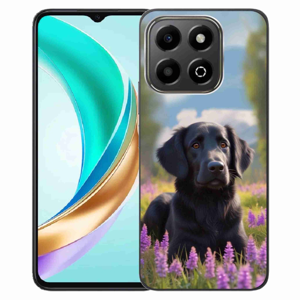 Gelový kryt mmCase na Honor X6b - elegantní černý retrívr