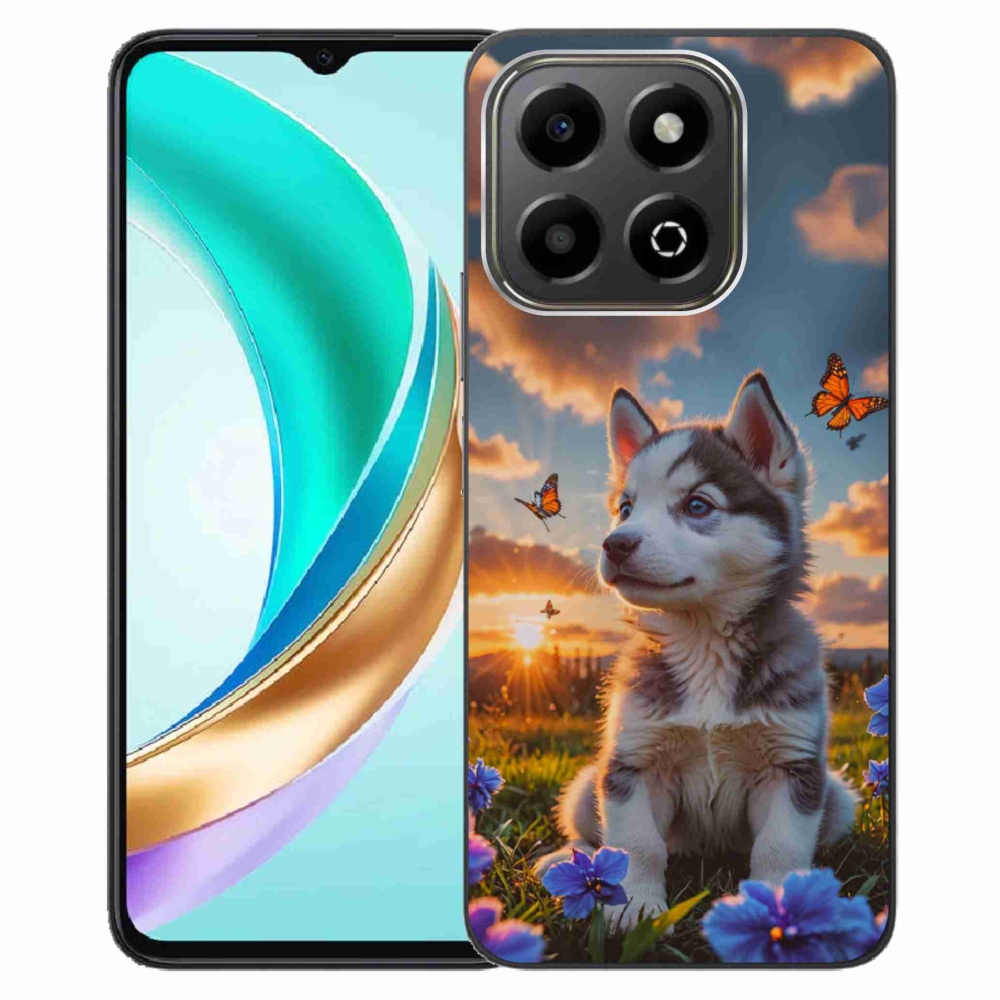 Gelový kryt mmCase na Honor X6b - husky při západu slunce