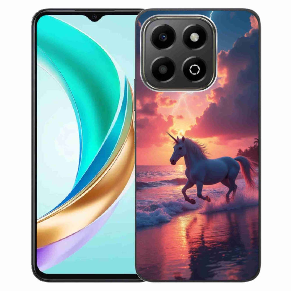 Gelový kryt mmCase na Honor X6b - jednorožec na pláži