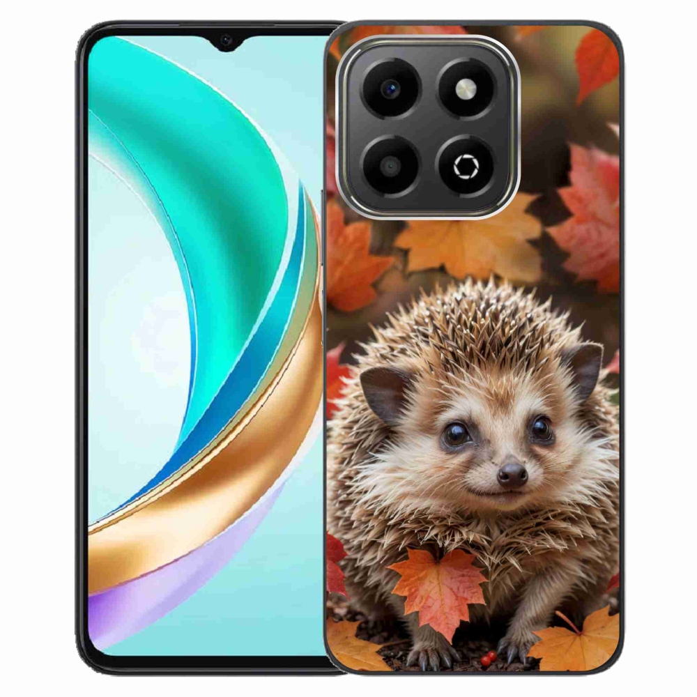 Gelový kryt mmCase na Honor X6b - ježek v listí