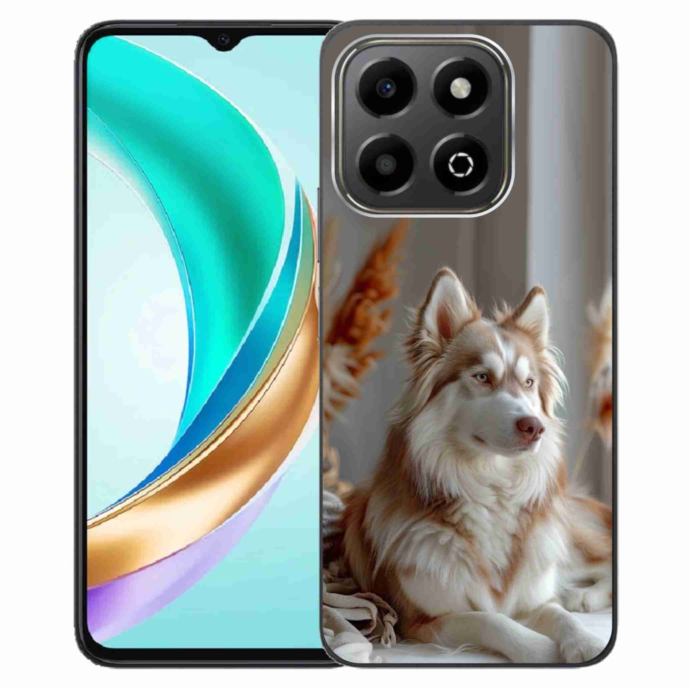 Gelový kryt mmCase na Honor X6b - klidný sibiřský husky