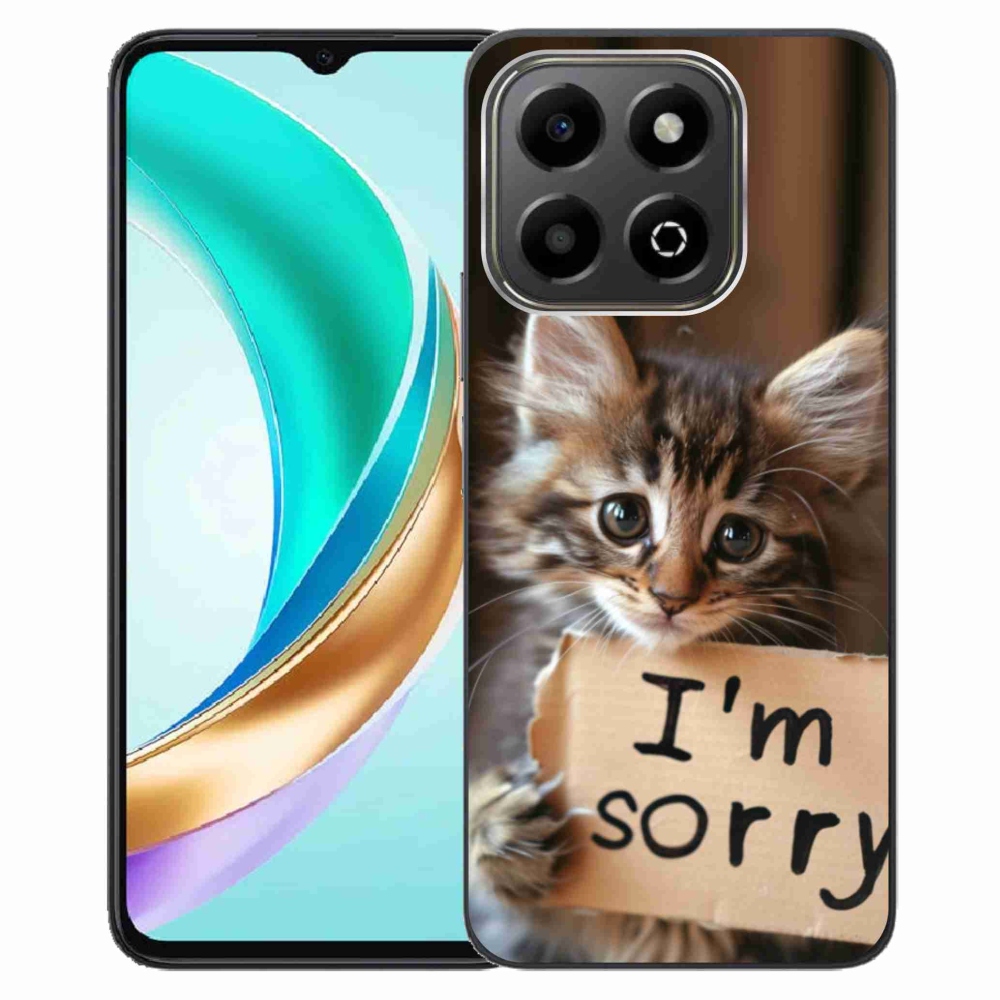 Gelový kryt mmCase na Honor X6b - kočíčí omluva