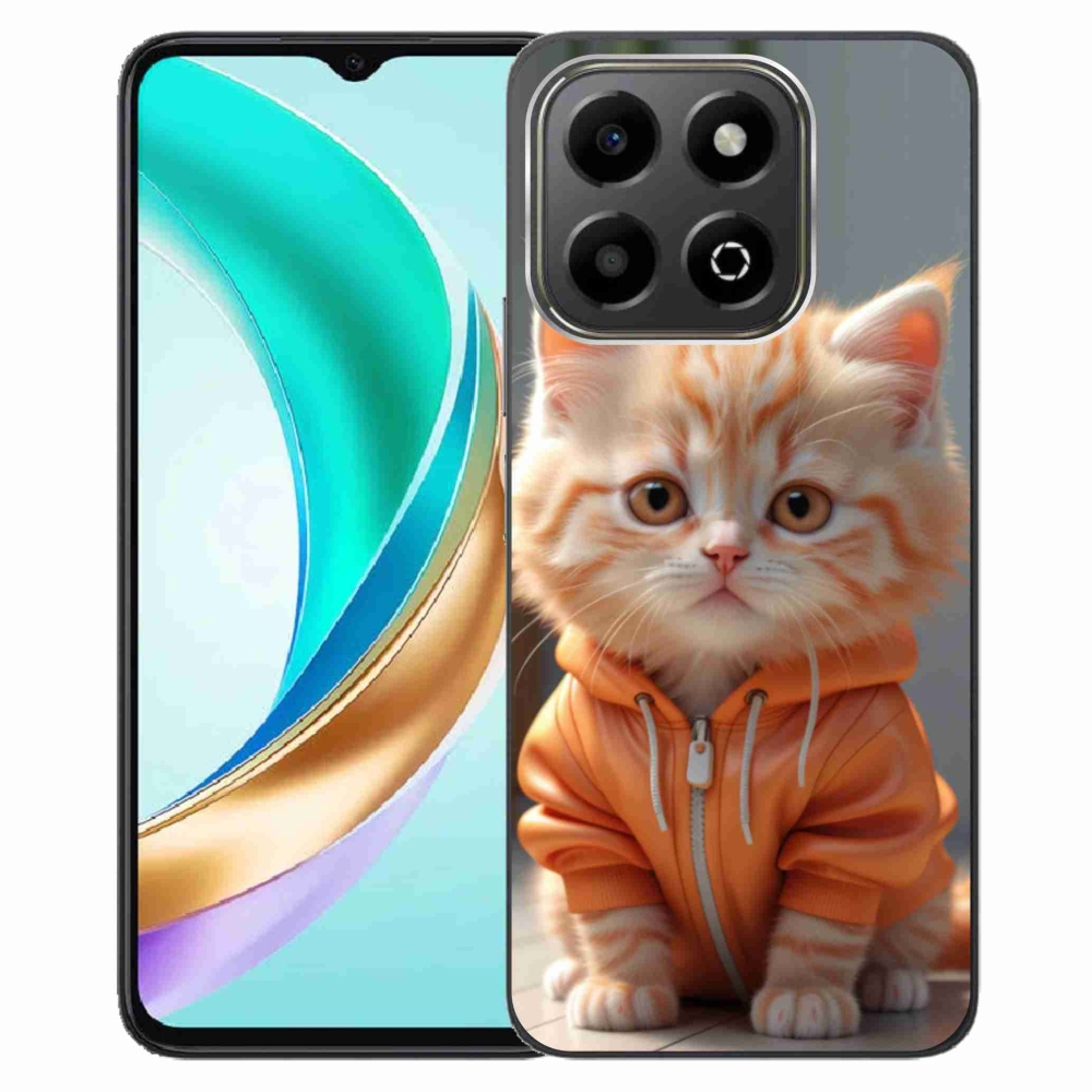 Gelový kryt mmCase na Honor X6b - kotě v mikině