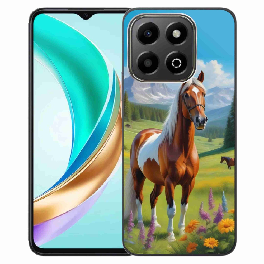 Gelový kryt mmCase na Honor X6b - kůň na louce