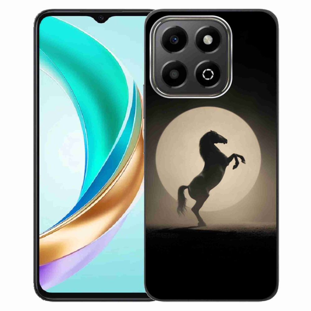 Gelový kryt mmCase na Honor X6b - kůň v siluetě