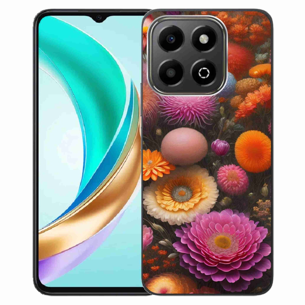 Gelový kryt mmCase na Honor X6b - květinová kompozice